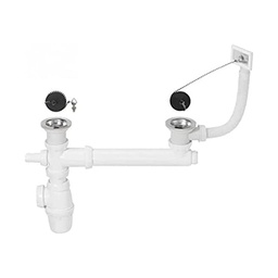 [326435] SP3239 VIDAGE AVEC TROP PLEIN POUR EVIER 2 CUVES D50