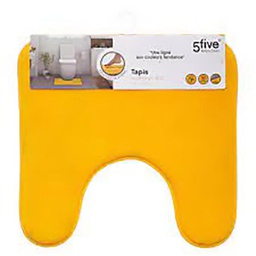 [112732] TAPIS CONTOUR WC MEMOIRE 48X48 COULEUR JAUNE