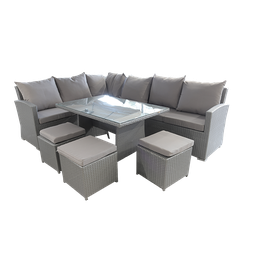 [402032] ENSEMBLE (3+3 SOFA+TABLE+TABOURETS)