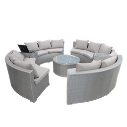 [402038] SALON ROND AVEC TABLE BASSE