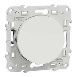 [326743] APPAREILLAGE ODACE BOUTON  POUSSOIR BLANC GRIFFES