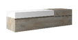 [112985] MEUBLE TV EN BOIS+1 ABATTANT+1 TIROIR 180x57x45 N°38  BRIO
