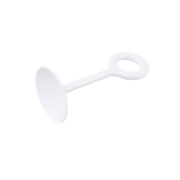 [52512] 2 SUPPORTS MTL DRESSING D25 BLANC 70MM BLANC 95x165x50mm