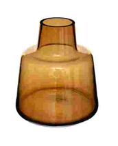 [113201] VASE EPAULE H23 AMBRE SOLID