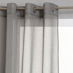 [152843] VOILAGE ETAMINE GRIS 140X240