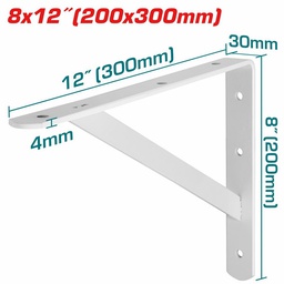 [361055] EQUERRE D'ETAGERE RENFORCEE 300X200X4MM