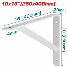 [361056] EQUERRE D'ETAGERE RENFORCEE 400X250X4MM