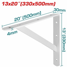 [361057] EQUERRE D'ETAGERE RENFORCEE 500X330X4MM