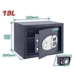 [361067] COFFRE ELECTRONIQUE A CODE 8CHIFFRES MAX. - 19L - 250X350X250MM TOTAL