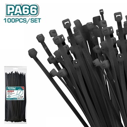 [361073] COLLIER DE SERRAGE NYLON NOIR 2.5X100MM (100PCS)