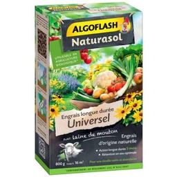 [40735] Engrais Universel avec laine de mouton 800gr - Algoflash Naturasol