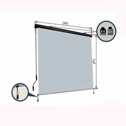 [40767] AUVENT 240*180CM GRIS CADRE BLANC RAL9010