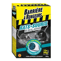 [41038] Anti rats et souris bloc'pâte appât 300G - BAR (12/crtn)