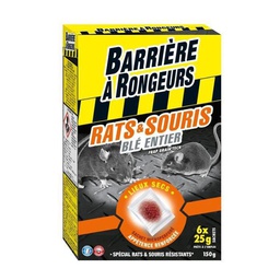 [41034] Anti rats appât céréales 150G - BAR (12/crtn)