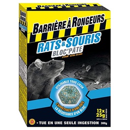 [41037] Anti Rats &amp; Souris Blocs-appât 15x20g - BAR (12/crtn)