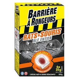 [41036] Anti rats et souris appât sur céréales 150g - BAR (12/crtn)