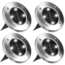 [40008] BORNE SOLAIRE 4 LED 8000K IP44 14X14X53,5CM