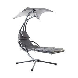 [40196] CHAISE SUSPENDUE GRISE PALERME