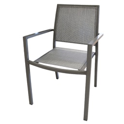 [40207] FAUTEUIL CASSIS ALUMINIUM BROSSE