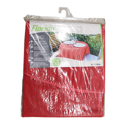[40050] FLORIDA NAPPE DE JARDIN ROUGE 130X160CM