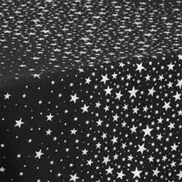 [40043] NAPPE COTON ETOILES NOIR 140X240