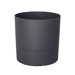 [40273] POT ROND 20 CM AQUADUO GRIS ANTHRACITE