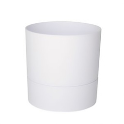 [40284] POT ROND 30 CM AQUADUO BLANC IVOIRE