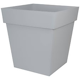 [40375] POT TOSCANE CARRE 50 CM GRIS BETON