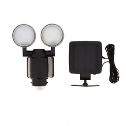 [40011] PROJECTEUR SOLAIRE 2 TETES 700 LUMENS IP44 12X4,56CM
