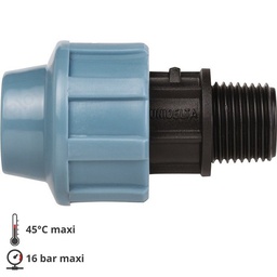 [41128] RACCORD MALE 20X27 PLASTIQUE