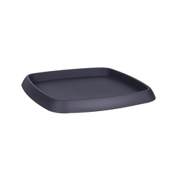 [40412] SOUCOUPE CARREE "CHORUS" 17,5CM GRIS ANTHRACITE