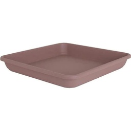 [40413] SOUCOUPE CARREE "CHORUS" 17,5CM TAUPE