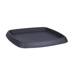 [40410] SOUCOUPE CHORUS CARREE 36,2 CM GRIS ANTHRACITE