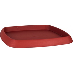 [40411] SOUCOUPE CHORUS CARREE 36,2 CM ROUGE RUBIS