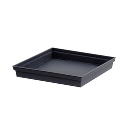 [40467] SOUCOUPE TOSCANE CARREE 40 CM GRIS ANTHRACITE