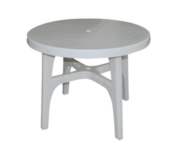 [41064] TABLE PLASTIQUE BLANC 92*92*73CM
