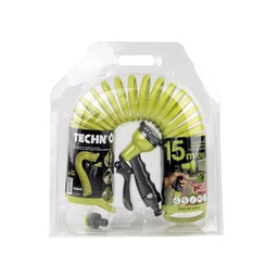 [41102] TUYAU FLEXIBLE TORSADE 9MM 15M ANIS