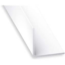 [27809] BAGUETTE PVC ANGLE DROIT 9MM 2M50 BLANC BSD9 W012