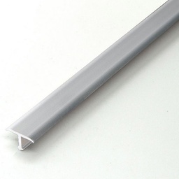 [28544] PETIT PROFIL COUVRE-JOINT / COUVRE SEUIL EN ALU ANODISE ARGENT 14MM 2,7M