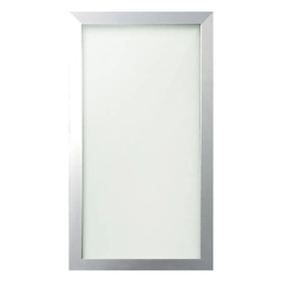 [20131] FACADE 1P 600 CADRE ALU BLANC