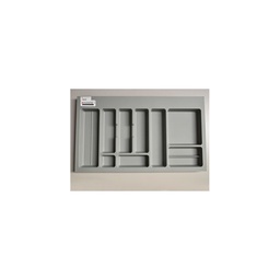 [21590] RANGE COUVERTS PLASTIQUE GRIS 90