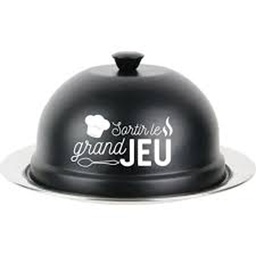 [20147] CLOCHE DE SERVICE ET ASSIETTE