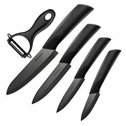 [20155] COFFRET 2 CX CERAMIQUE 95MM ET155MM +1 EPLUCHEUR LAME NOIRE
