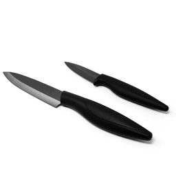 [20160] COFFRET 2 CX CERAMIQUE 125MM ET 75MM LAME NOIRE