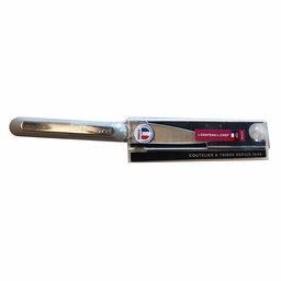 [20194] COUTEAU STEAK SILICONE COULEUR PANACHEE FOURREAU COUTEAU DU CHEF