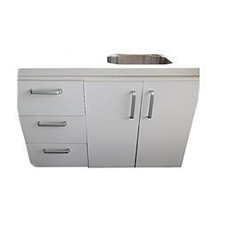 [21414] MEUBLE DE CUISINE AVEC EVIER 1050X530X680 BLANC