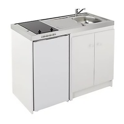 [21249] ENSEMBLE MEUBLE DE CUISINE, EVIER+FEUX+REFRIGERATEUR