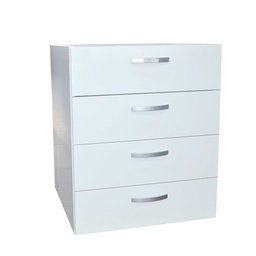 [20684] MEUBLE BAS 60 4 TIROIRS LARICE BLANCO
