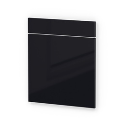 [20818] FACADE 1 PORTE 1 TIROIR 600 NORA NOIR CHARBON