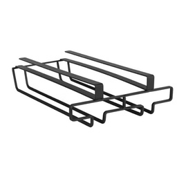 [21712] PORTES VERRES POUR ETAGERE NOIR